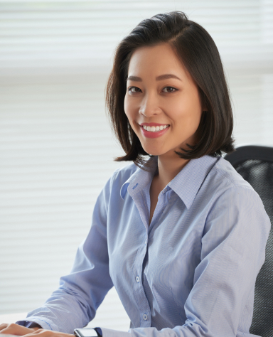 happy business lady